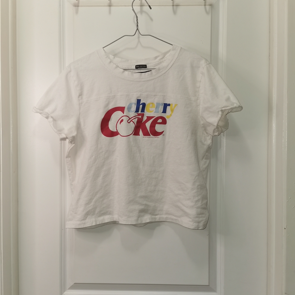 Abercrombie & Fitch White Cherry Coke Graphic Tee